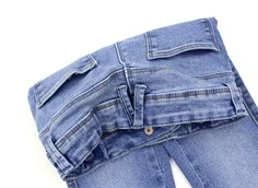 Name It medium blue denim skinny bootcut jeans